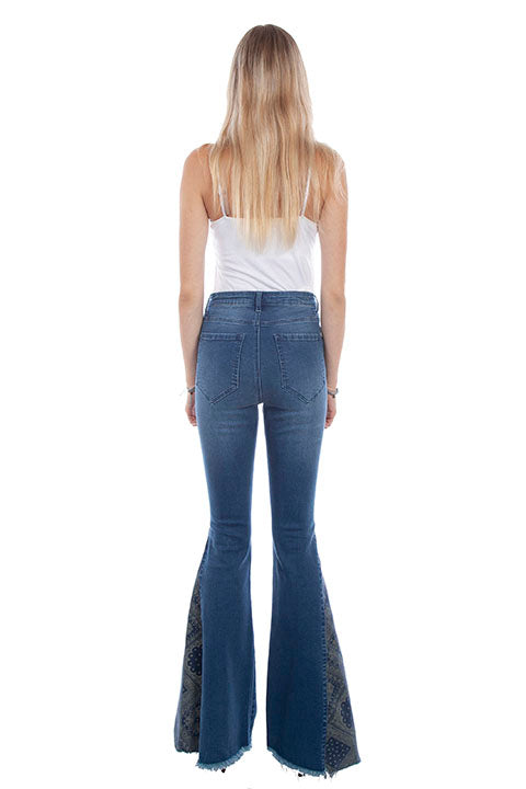 Bandanna Bell Bottom Jeans HC782