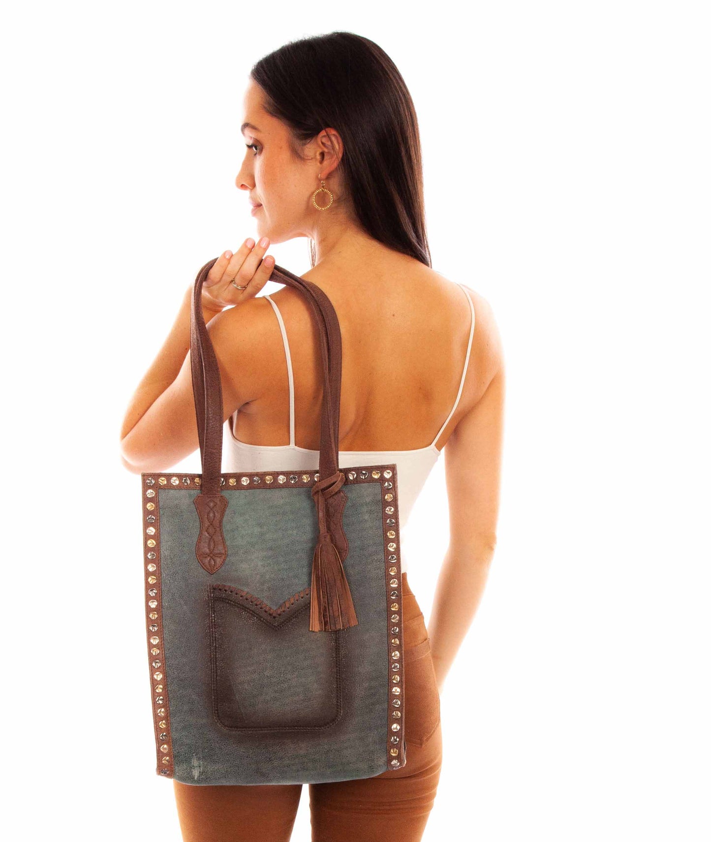 Leather Handbag B322
