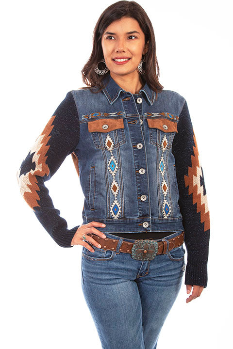 Aztec Denim Jacket HC639