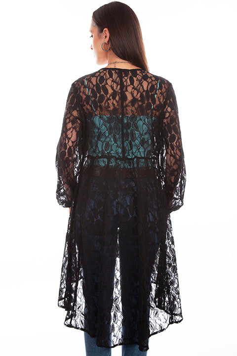Lace Duster Black HC736