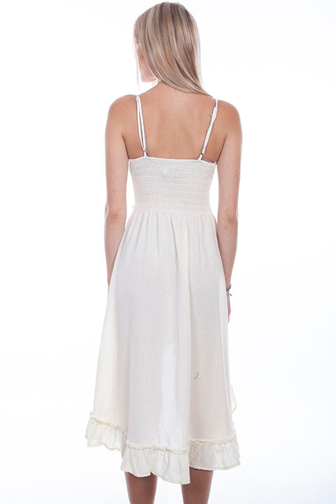 Vintage Hi/Lo Dress White PSL-265