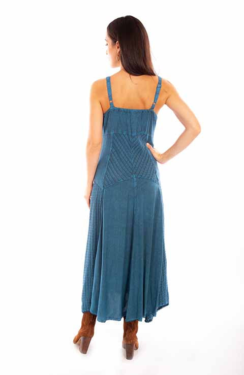 Vintage Western Dress Blue HC62