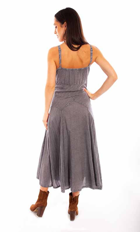 Vintage Western Dress Grey HC62