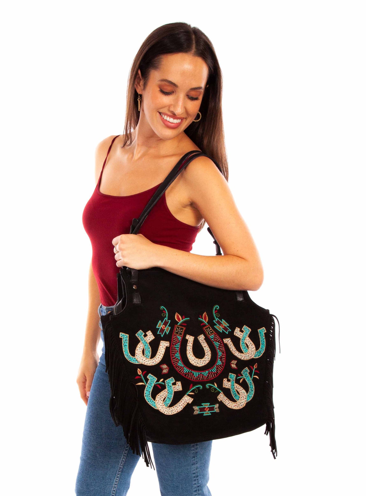 Suede Handbag B214