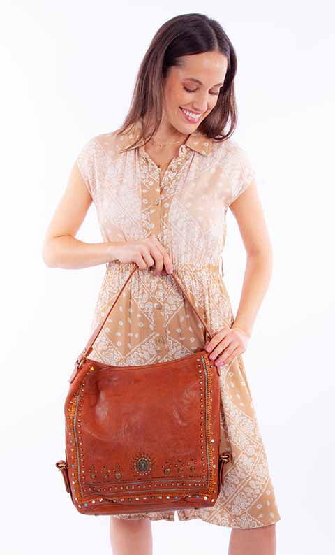 Leather Handbag B369