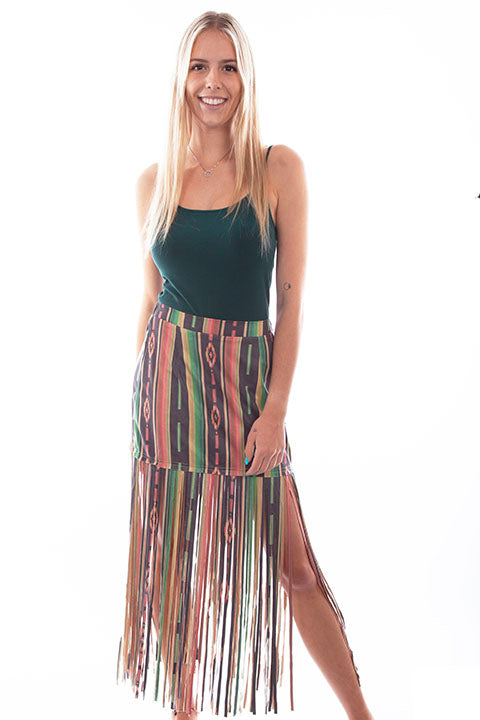 Serape Fringe Skirt HC765